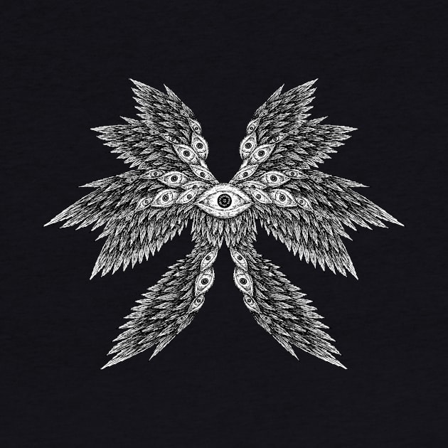 Divine Radiance: Seraph Biblically Accurate Angel Design by Holymayo Tee